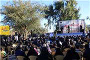 مراسم سالگرد جان باختگان زلزله پنجم دی ماه  سال 1382 شهر بم  بر گزار شد