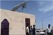 پنل‌های خورشیدی بر روی بام منازل مددجویان بهزیستی فهرج