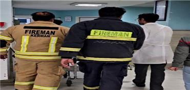 آتش‌نشان کرمانی از بیمارستان مرخص شد