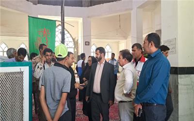 راه‌اندازی موکب سیدالشهدا(ع) در ورودی فهرج