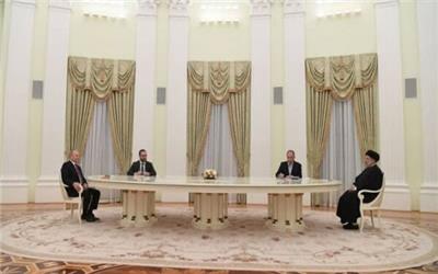 دیدار رئیس جمهور و ولادیمیر پوتین در مسکو؛