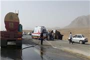 6 کشته و زخمی در برخورد سه تریلر در محور ریگان - ایرانشهر