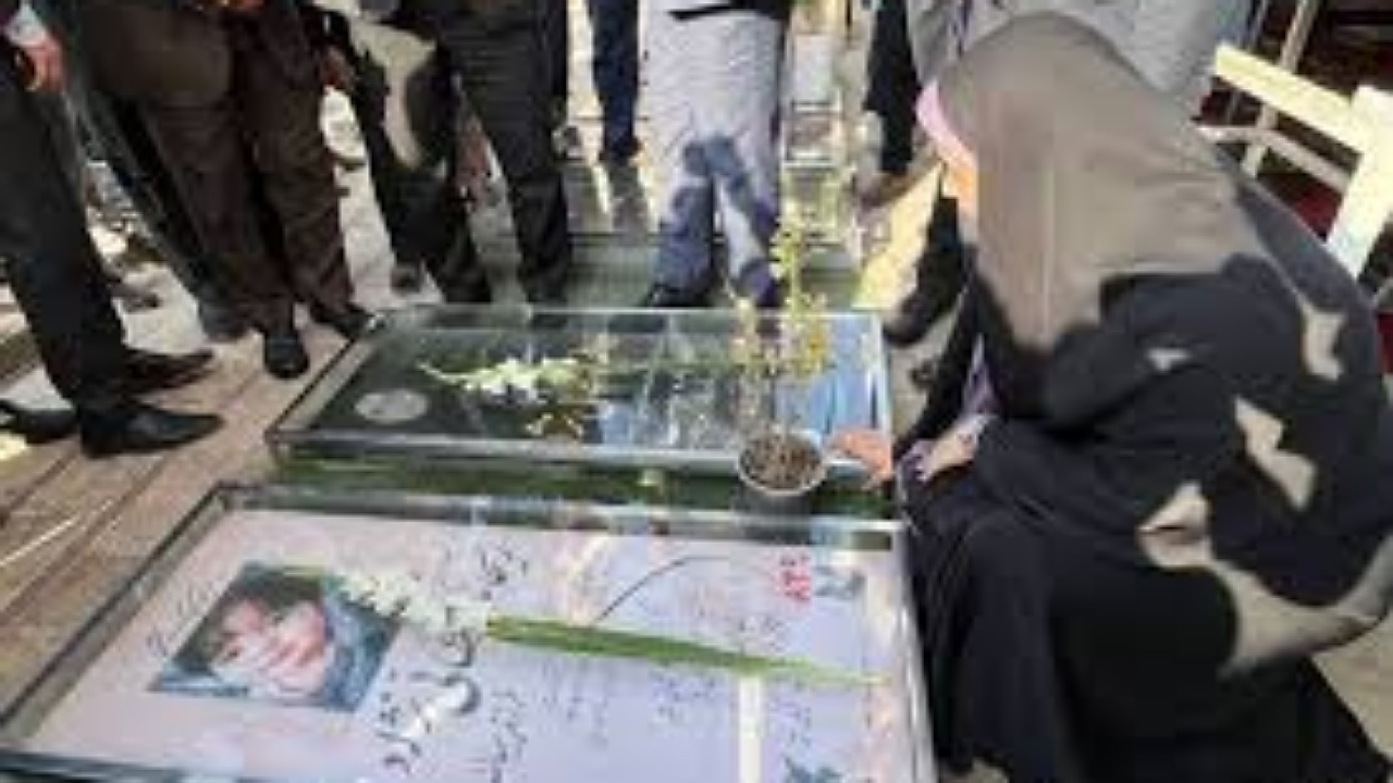 وزیر راه بر مزار سردار دلها و دختر کاپشن صورتی